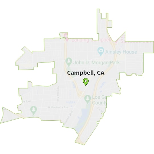 Campbell CA Map 