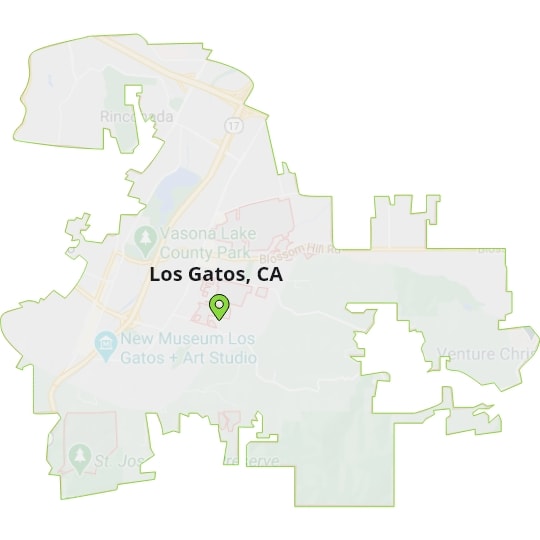 cleaning services Los Gatos, CA Map