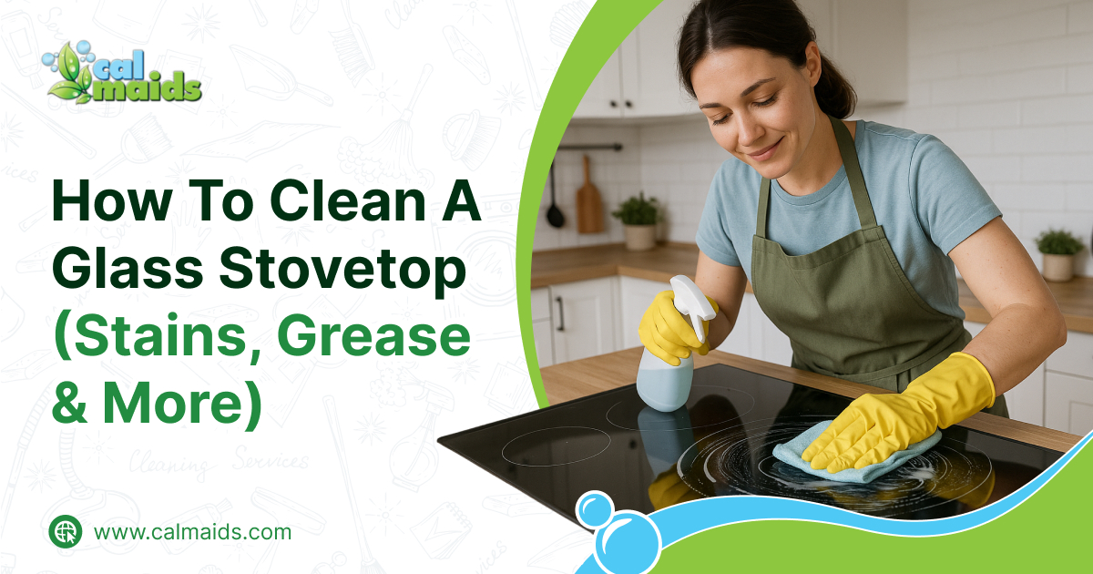 How to clean a glass stovetop